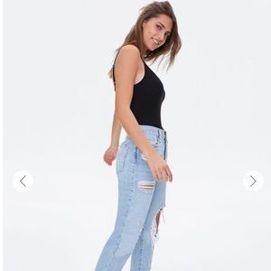 Forever 21 Black Tank Body Suit